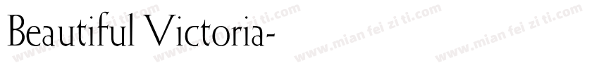 Beautiful Victoria字体转换